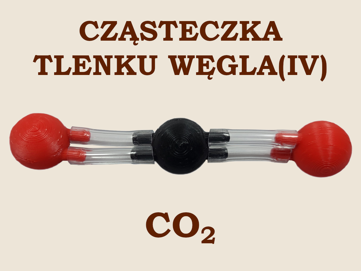 cząsteczka tlenku węgla(IV) - dwutlenku węgla